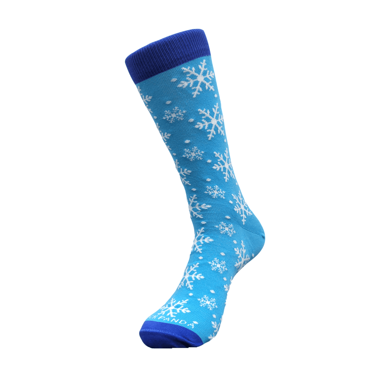 Winter Snowflake Pattern Socks from the Sock Panda (Adult Large - Men's Shoe Sizes 8-12), Blue Snowflake Pattern
