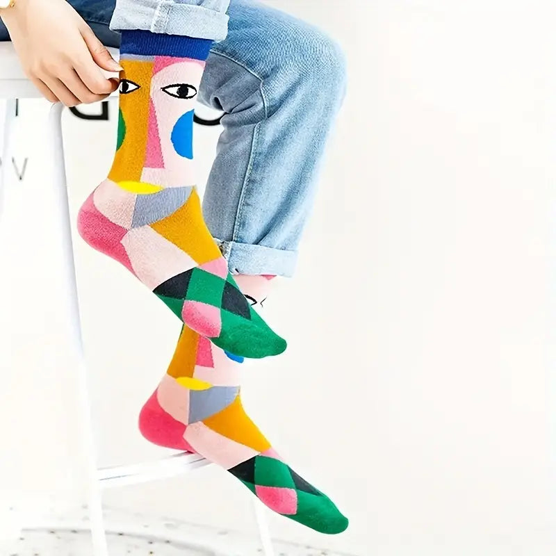 Abstract Art Socks from the Sock Panda (Adult Medium - Women's Shoe Sizes 5-10)