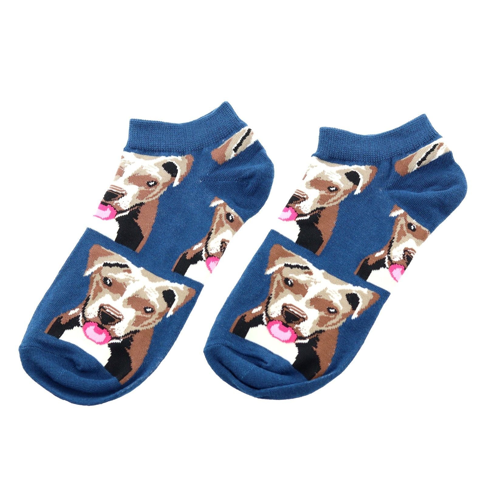 Pitbull Dog Patterned Socks (Adult Medium - Women's Shoe Sizes 5-10)