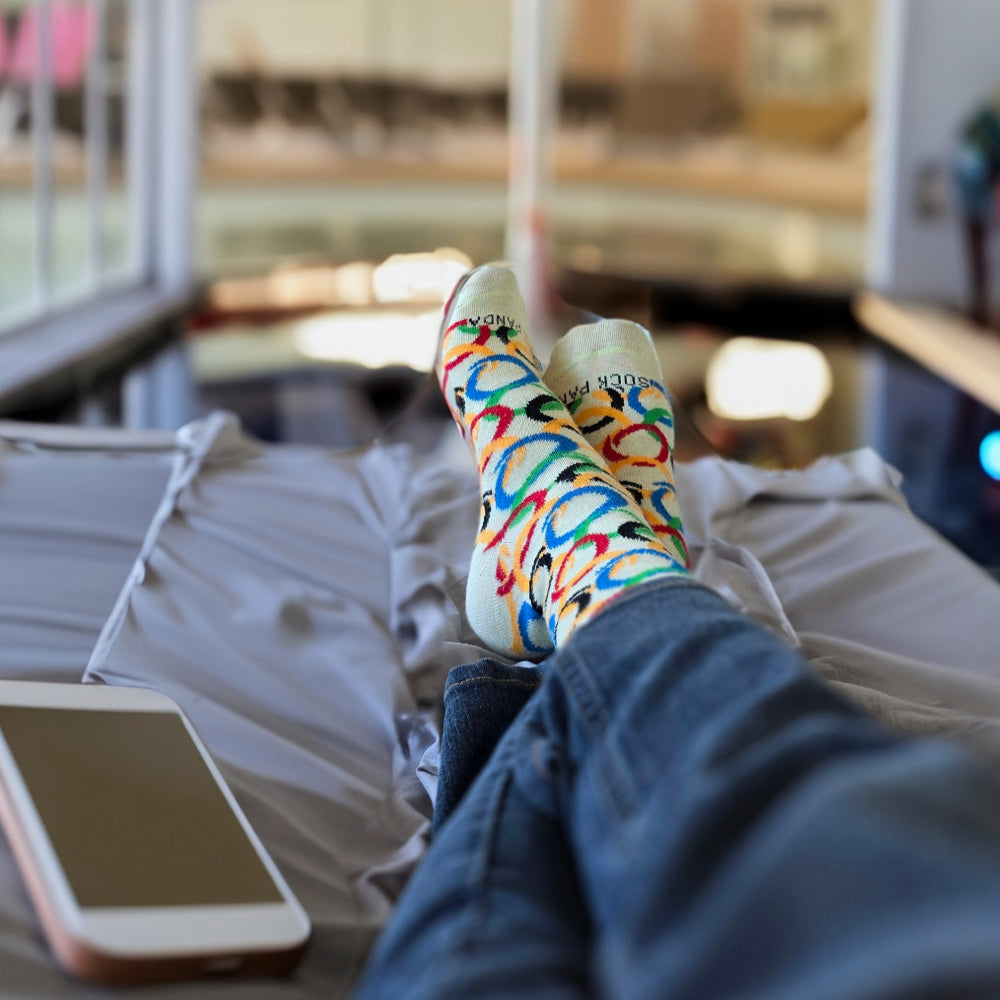 Ring Pattern Socks from the Sock Panda (Adult Small - Shoe Sizes 2-5)