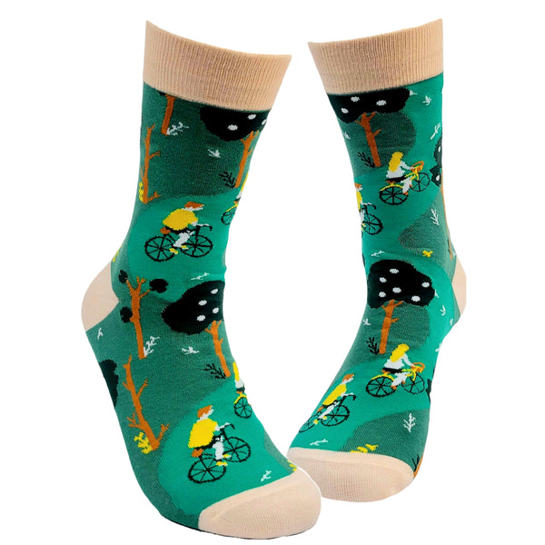Bike Ride in the Park Socks from the Sock Panda (Adult Medium)0