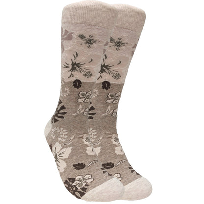 Aloha Hawaiian Floral Hibiscus Pattern Socks (Adult Large)