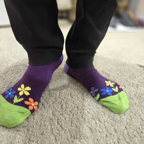 What's Your Flower Color Socks from the Sock Panda