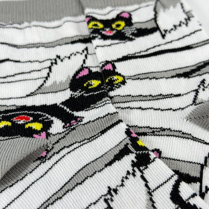 Mummy Black Cat Socks from the Sock Panda (Ages 3-7)