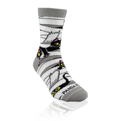 Mummy Black Cat Socks from the Sock Panda (Ages 3-7)