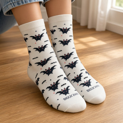 Fantastic Bat Pattern Socks from the Sock Panda (Adult Medium)