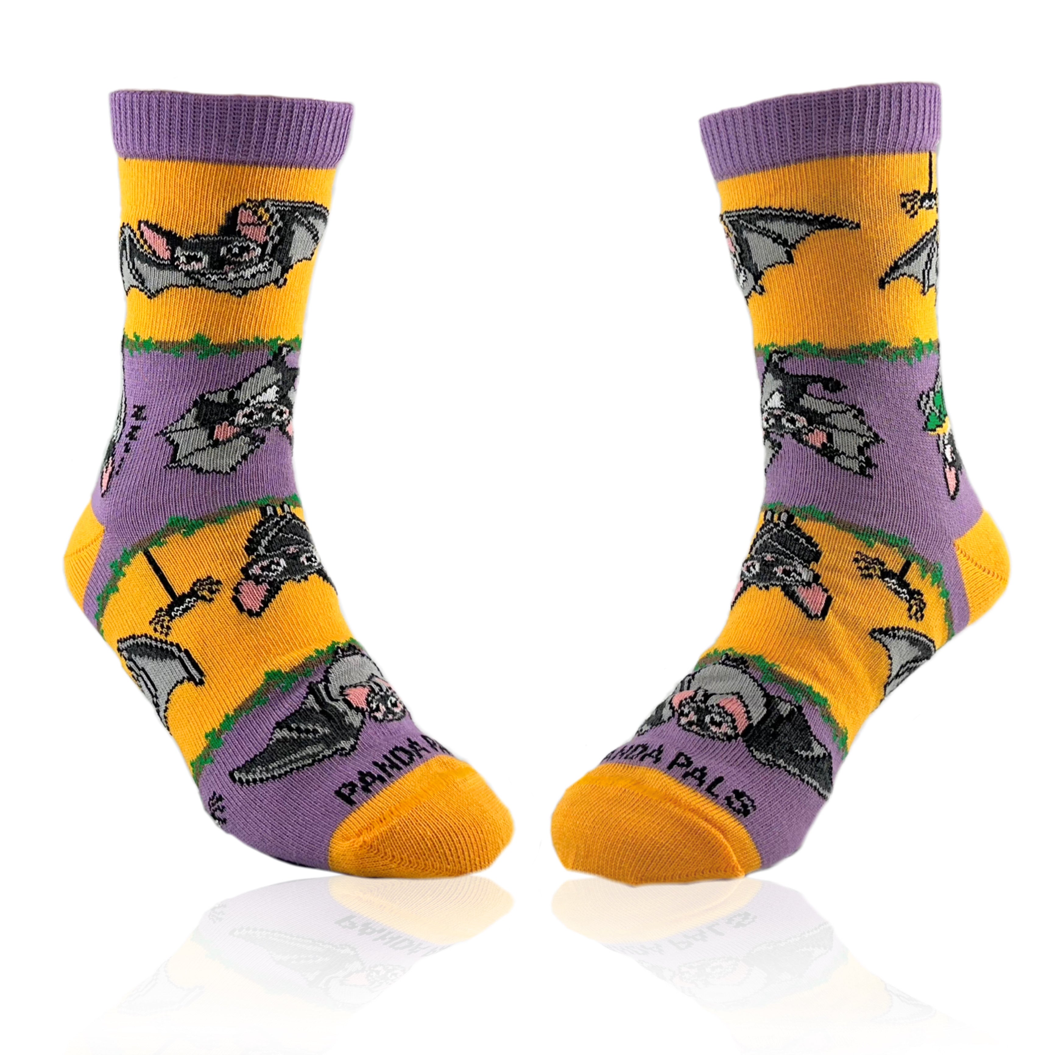Bat Life Striped Socks from the Sock Panda (Ages 3-7)