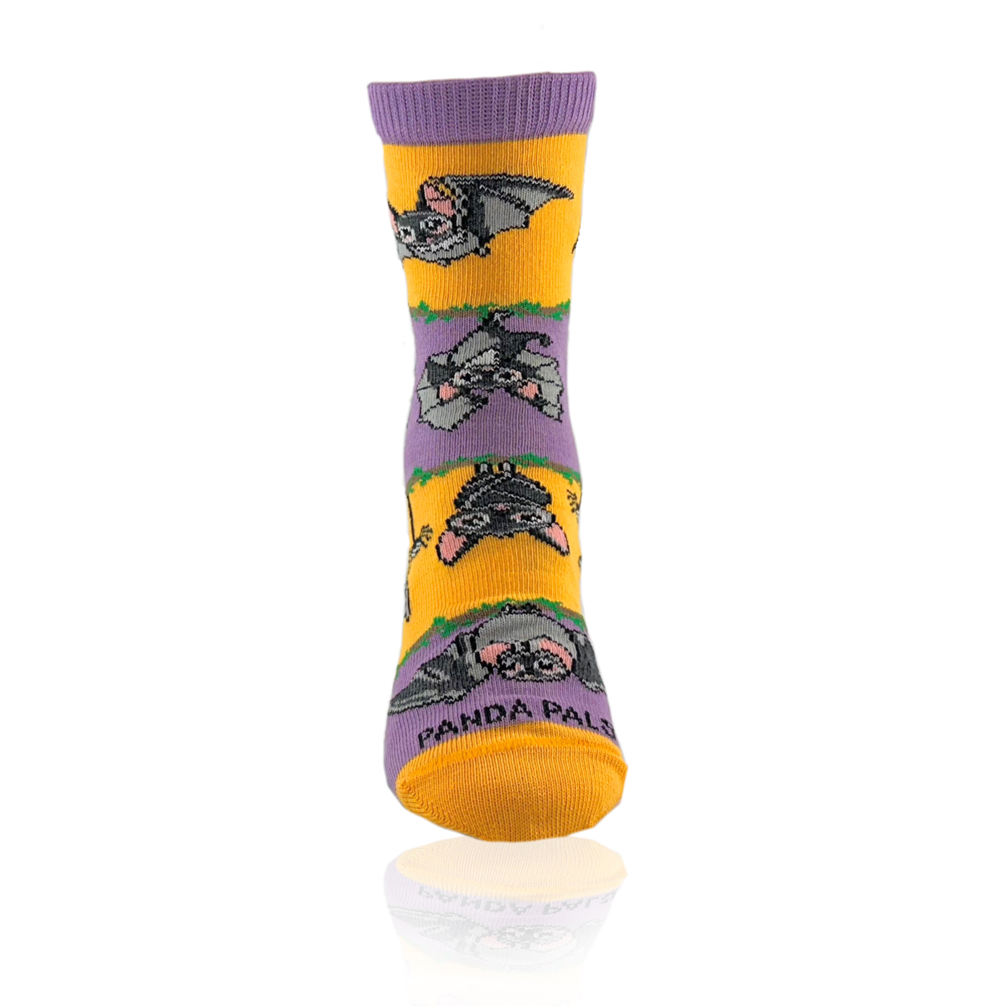 Bat Life Striped Socks from the Sock Panda (Ages 3-7)