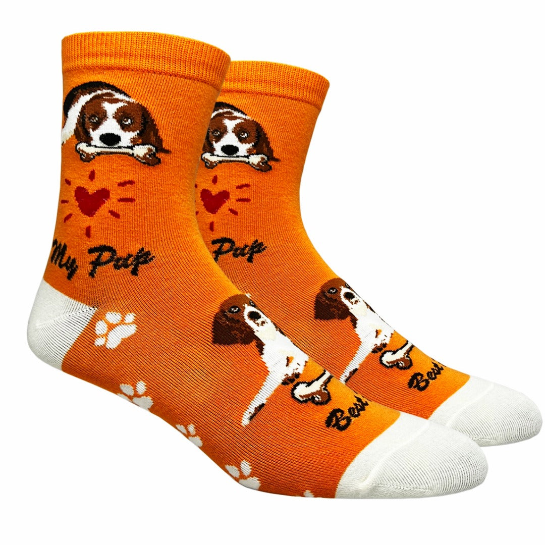 Beagle Dog Socks (Adult Medium - Women's Shoe Sizes 5-10)