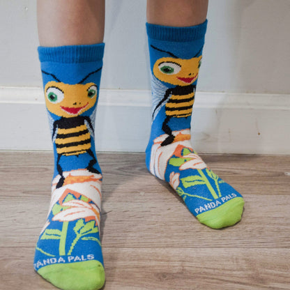 Bees Loving Flower Socks (Ages 3-7)