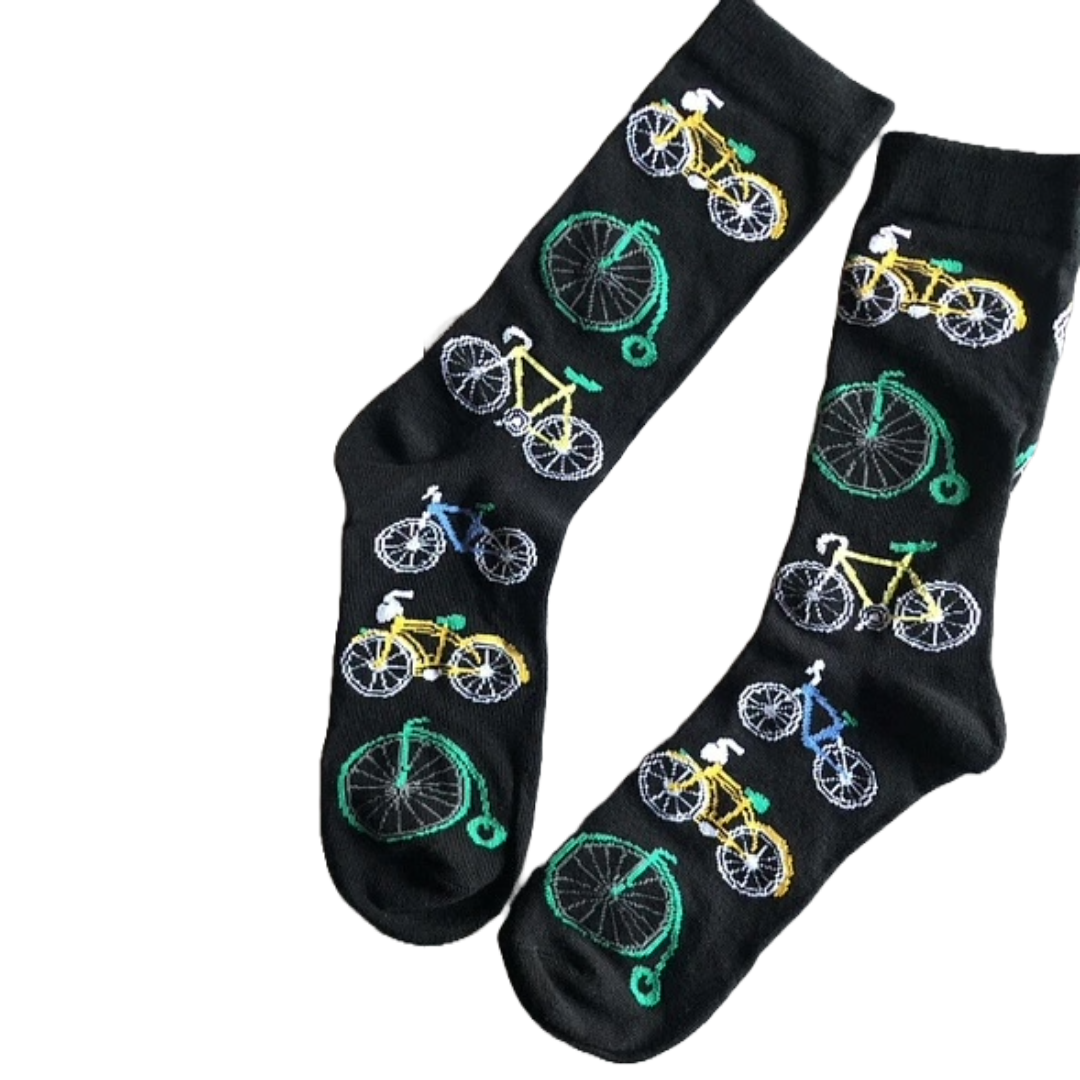 Bike Pattern Socks from the Sock Panda (Adult Medium)