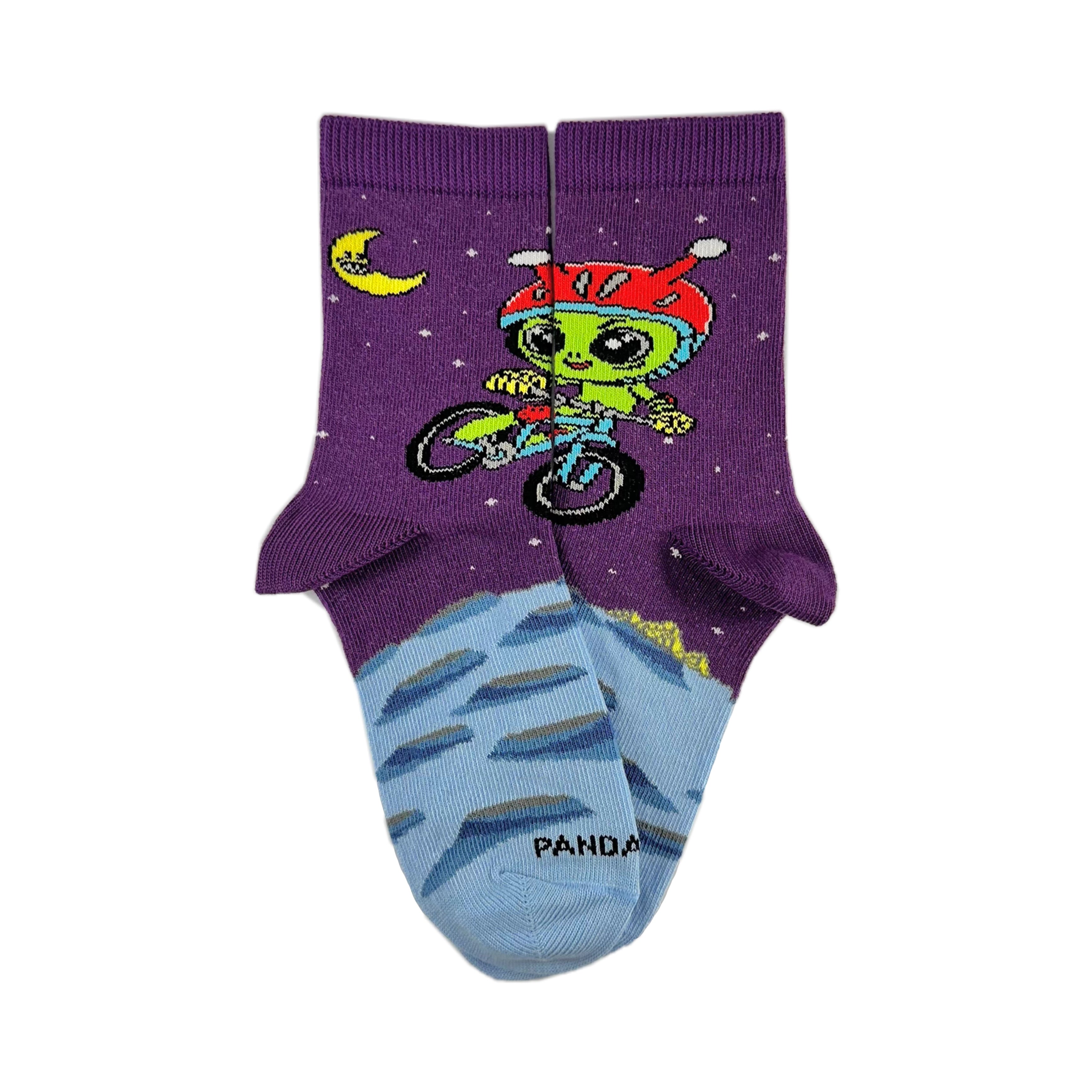 Alien Biker Socks from the Sock Panda (Ages 3-7)