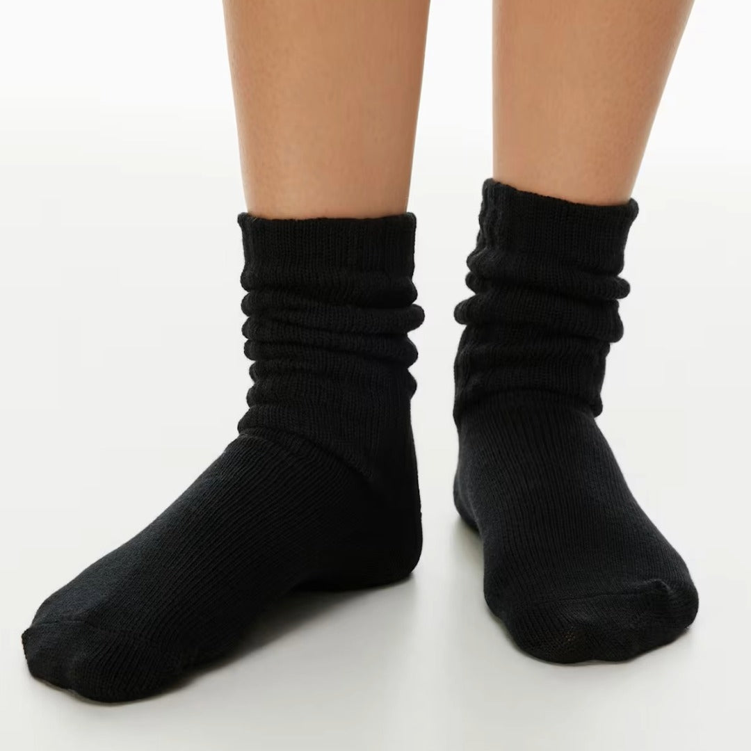 Black Slouch Socks (Adult Medium - Women's Shoe Sizes 5-10)