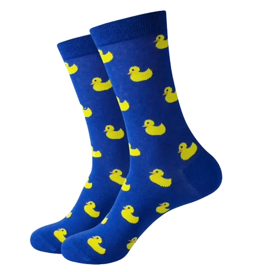 Duck Pattern Socks from the Sock Panda (Adult Large - Men's Shoe Sizes 8-12)