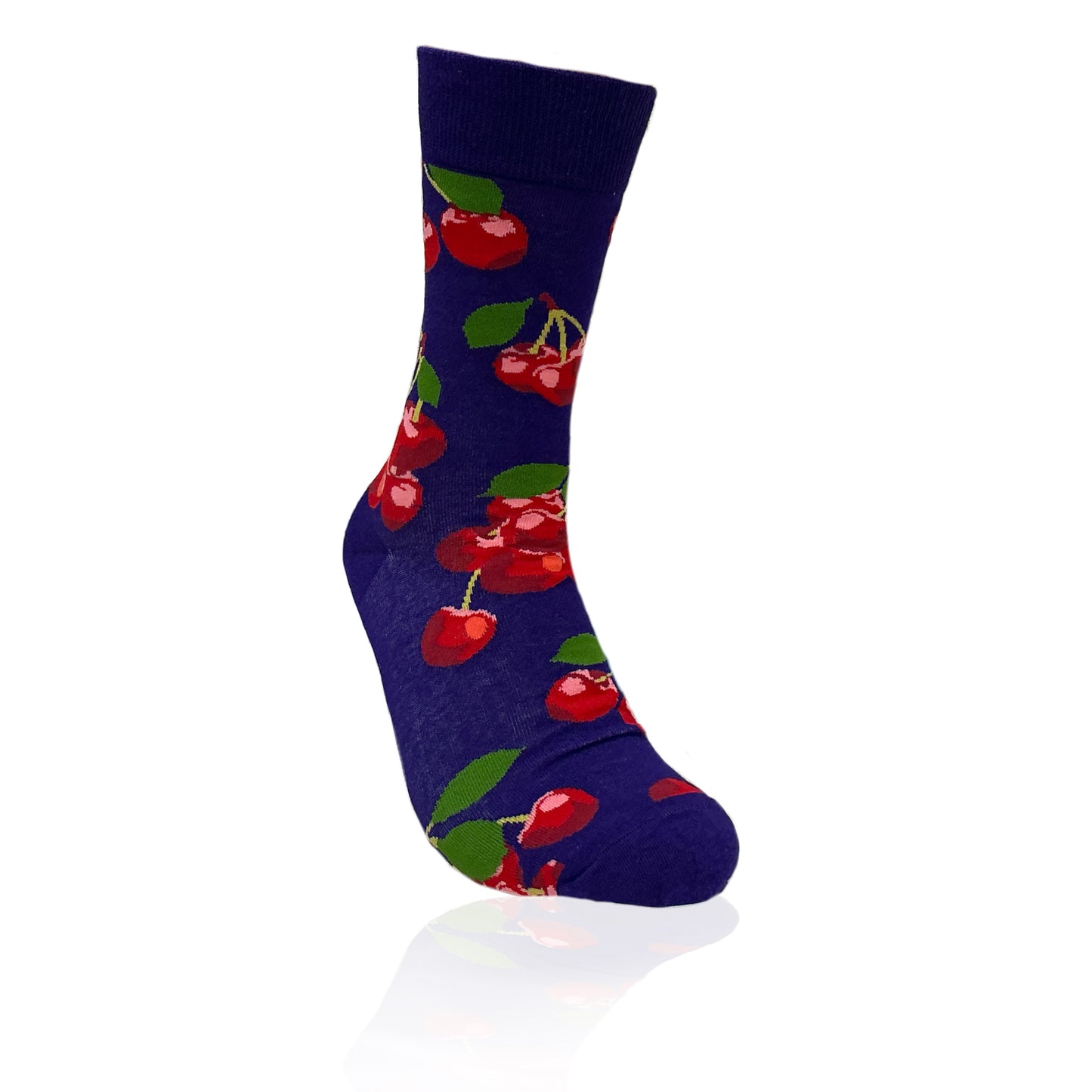 Cherry Pattern Patterned Sock from the Sock Panda (Adult Medium)