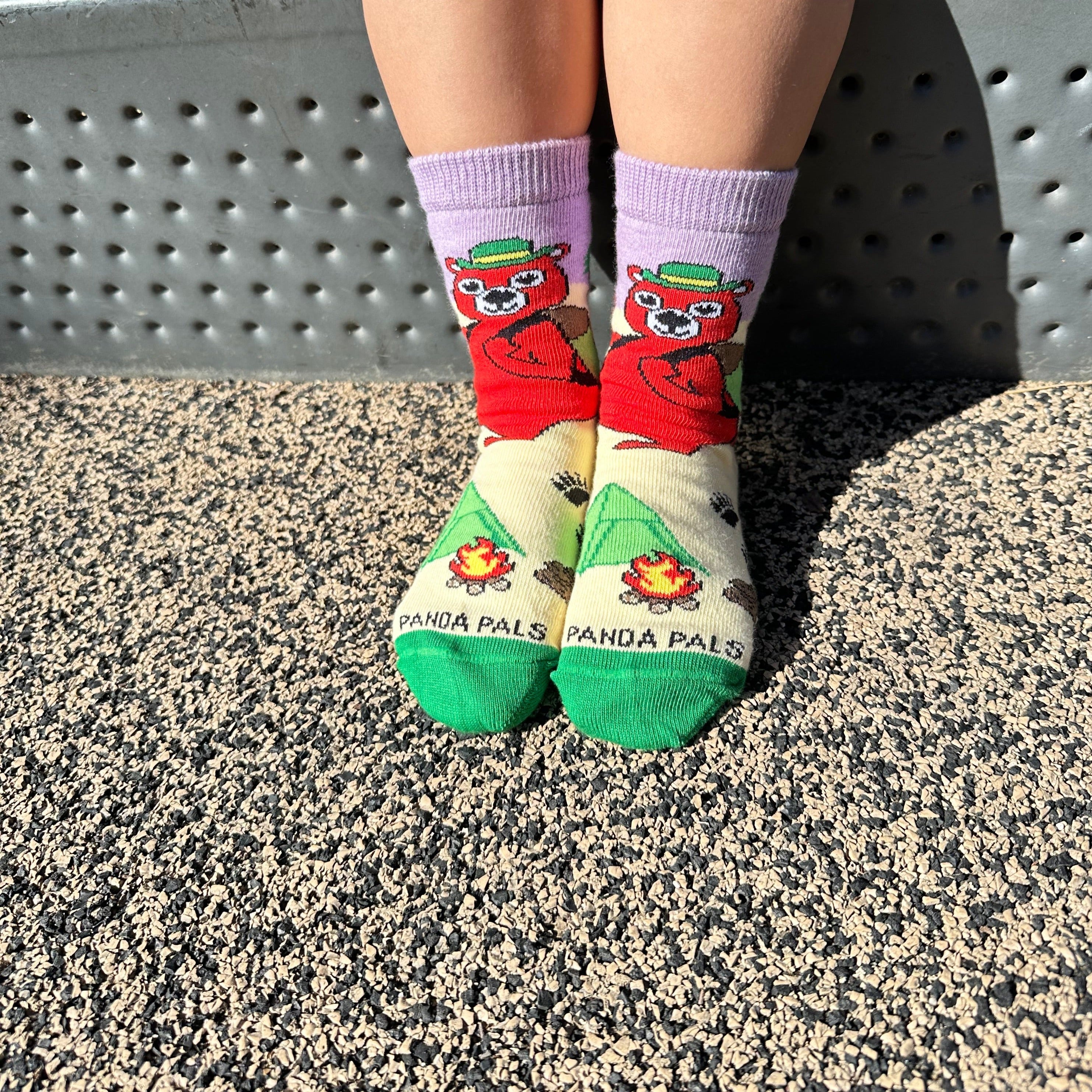 Hiking Bear Socks from the Sock Panda (Age 3-7)