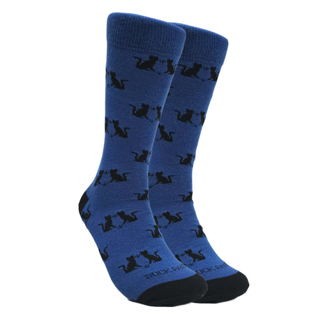 Cat Silhouette Pattern Socks from the Sock Panda (Adult Large)