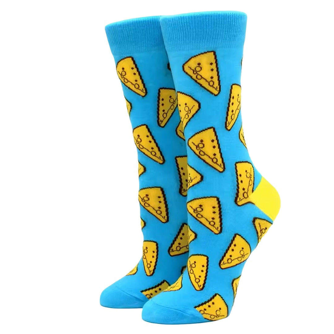 Cheese Wedge Socks from the Sock Panda