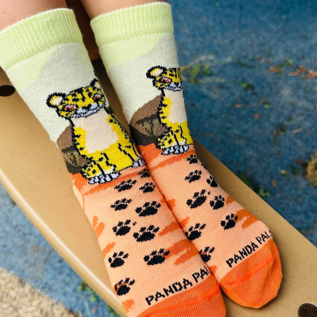Cheetah Socks from the Sock Panda (Ages 3-7)