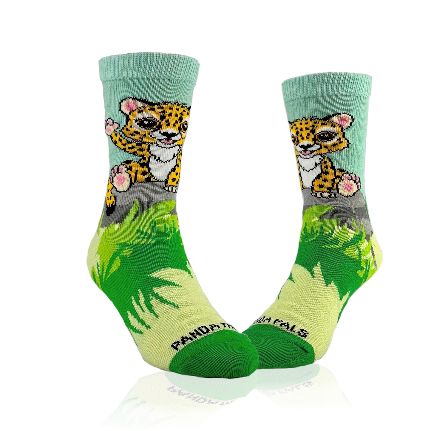 Waving Cheetah Socks from the Sock Panda (Ages 3-7)