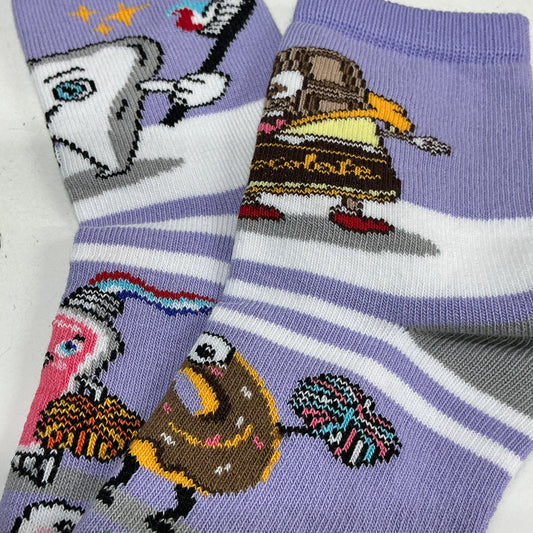 Chocolate vs Tooth Socks from the Sock Panda (Ages 3-7)