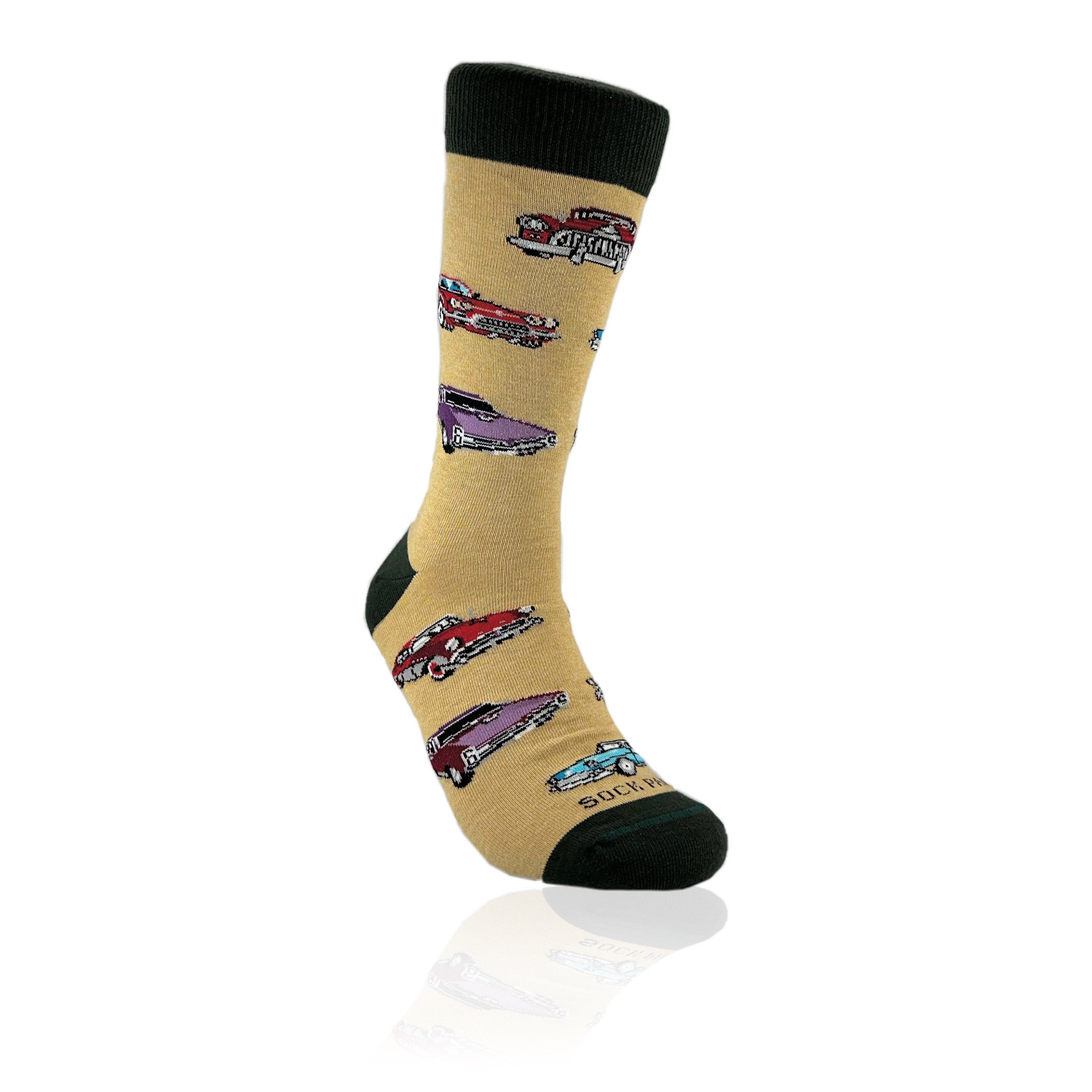 Classic Cars Socks from the Sock Panda (Adult Large - Men's Shoe Sizes 8-12)