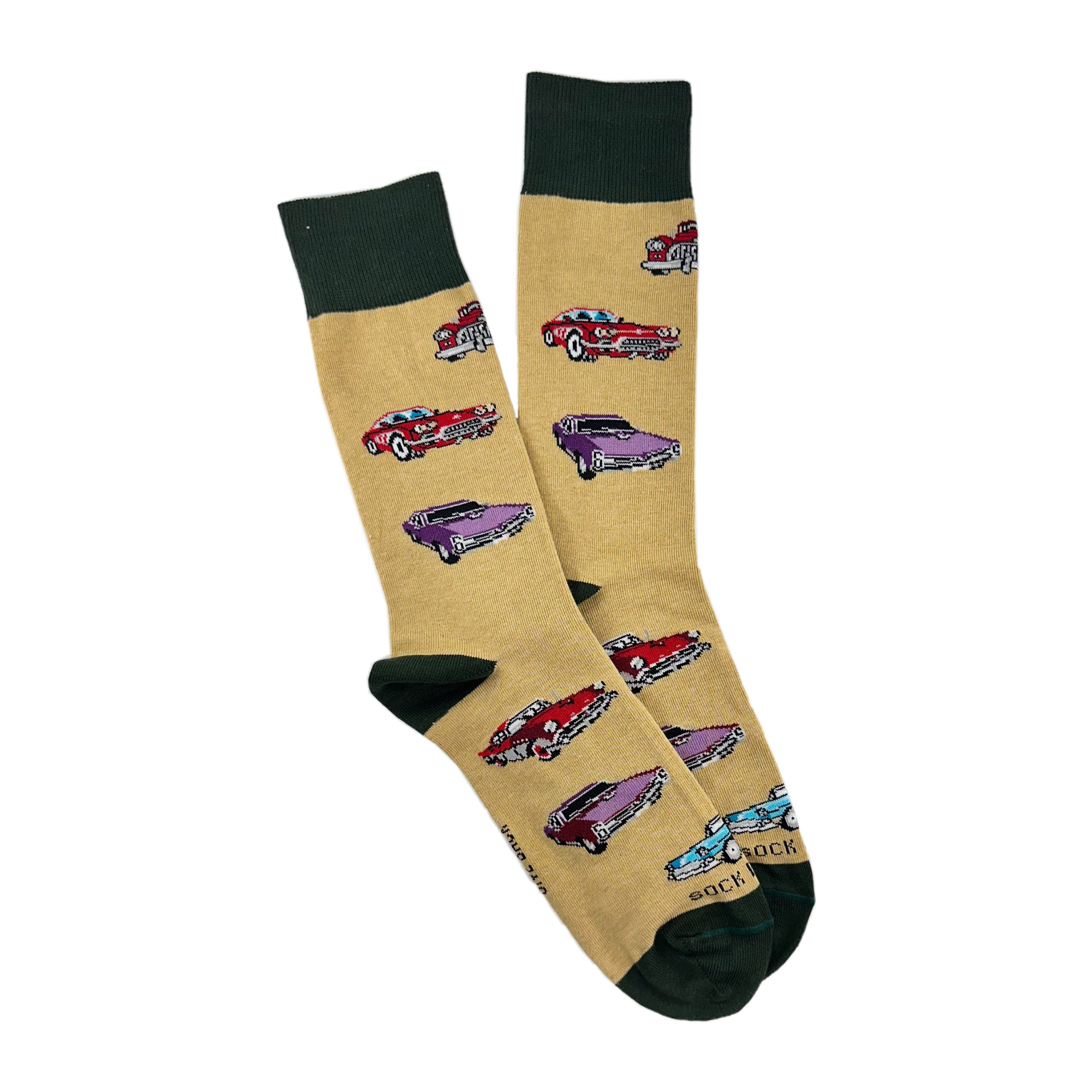 Classic Cars Socks from the Sock Panda (Adult Large - Men's Shoe Sizes 8-12)