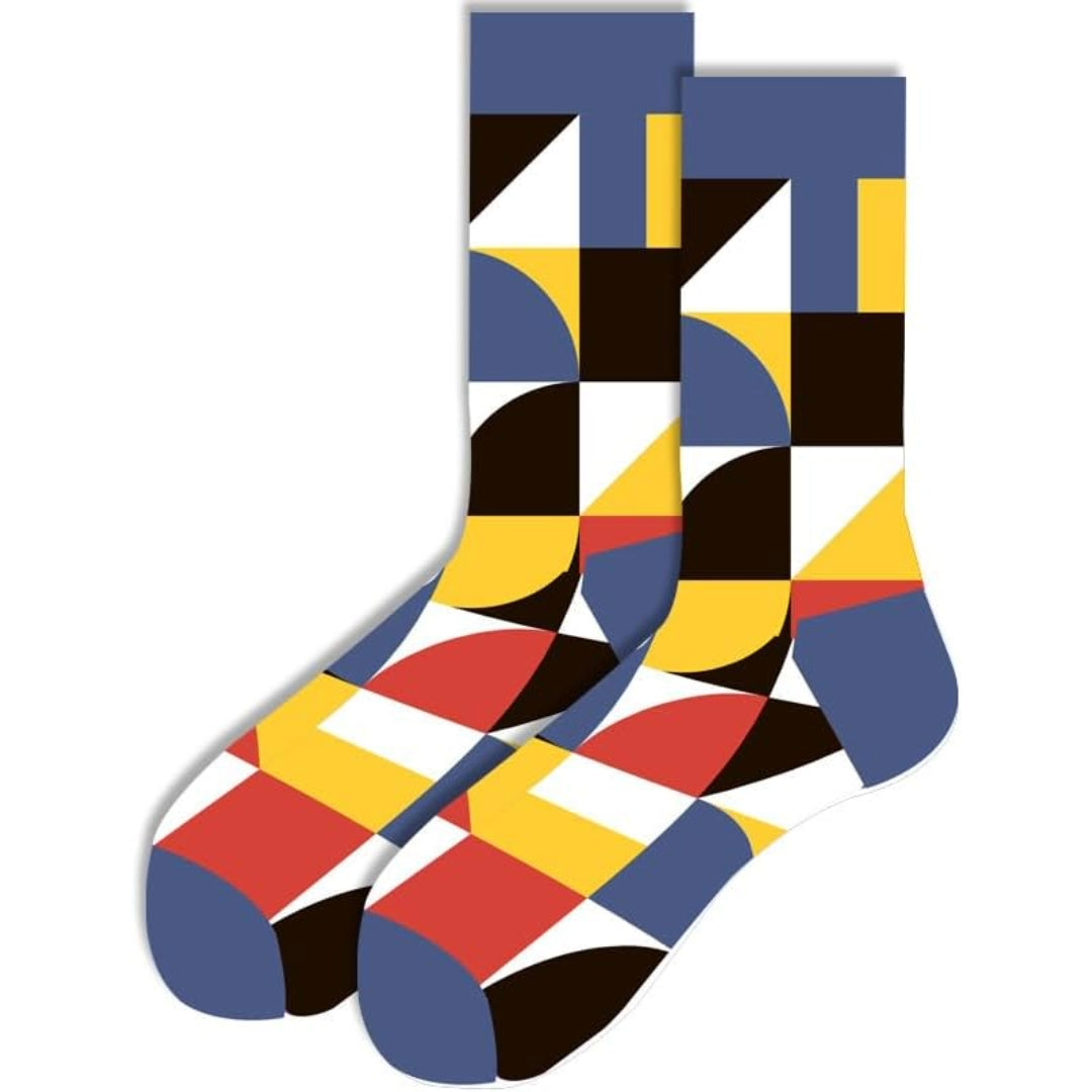 Abstract Geometric Socks from the Sock Panda (Adult Large)