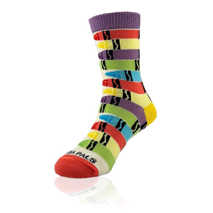 Colorful Crayons Socks from the Sock Panda (Ages 3-7)