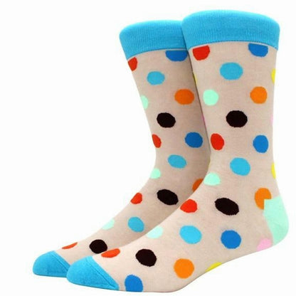 Colorful Polka Dots Socks from the Sock Panda (Adult Large)