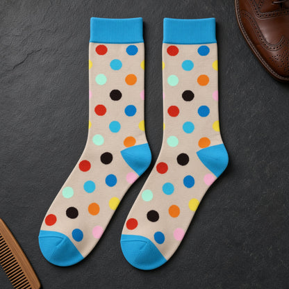 Colorful Polka Dots Socks from the Sock Panda (Adult Large)