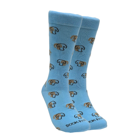 Mushroom Pattern Socks from the Sock Panda (Adult Large - Men's Shoe Sizes 8-12)