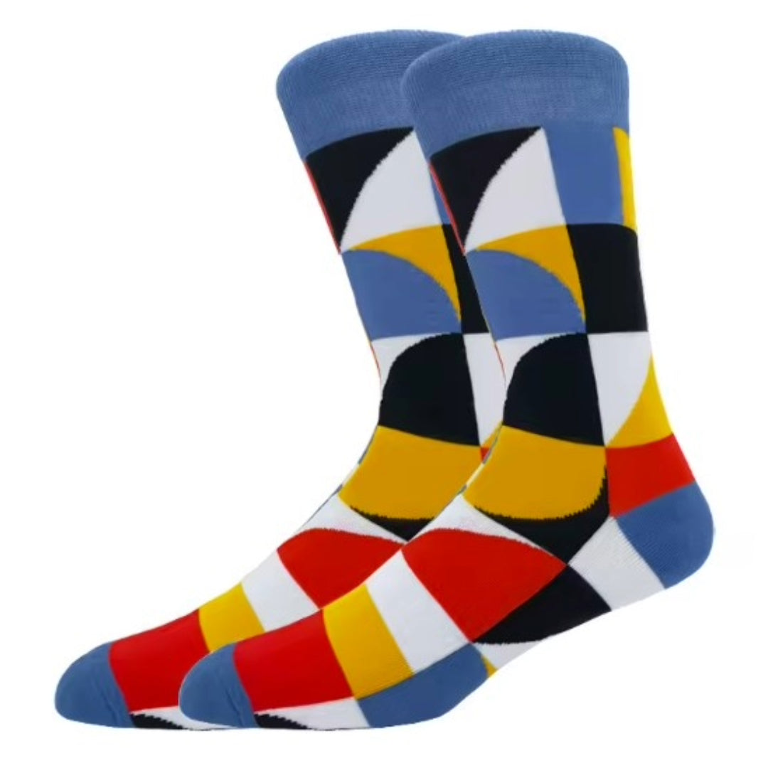 Abstract Geometric Socks from the Sock Panda (Adult Large)