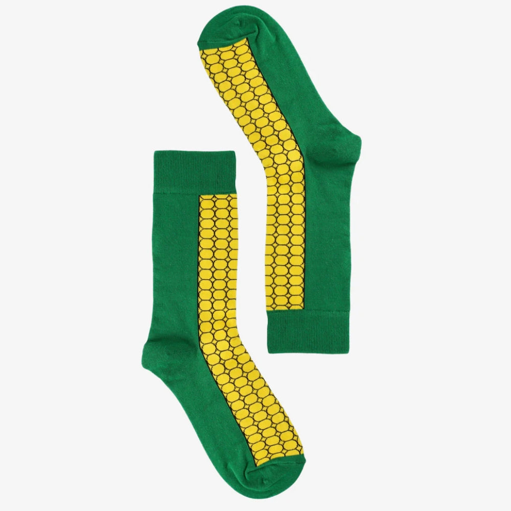 Corn of the Cob Socks from the Sock Panda - Woman