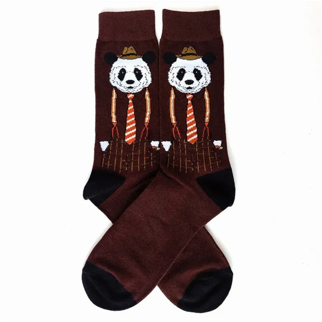 Dapper Panda Socks from the Sock Panda (Adult Large)