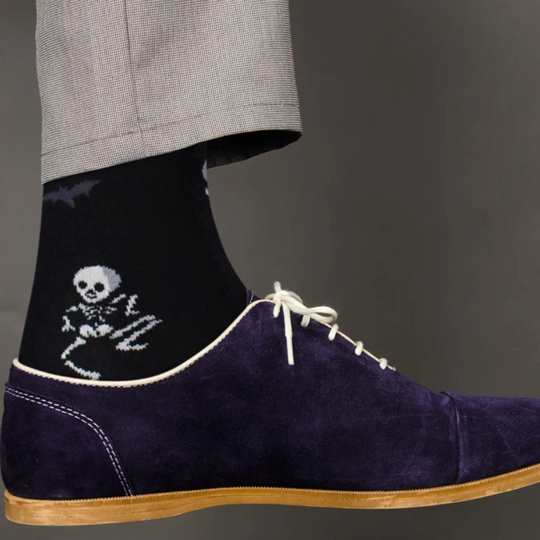 Dancing Skeleton Socks from the Sock Panda (Adult Large - Men's Shoe Sizes 8-12)