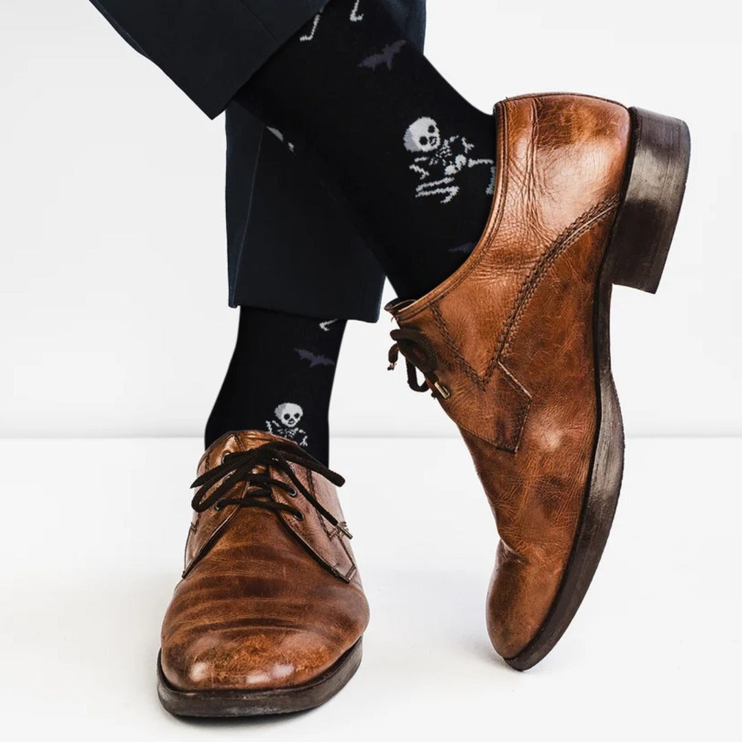 Dancing Skeleton Socks from the Sock Panda (Adult Large - Men's Shoe Sizes 8-12)