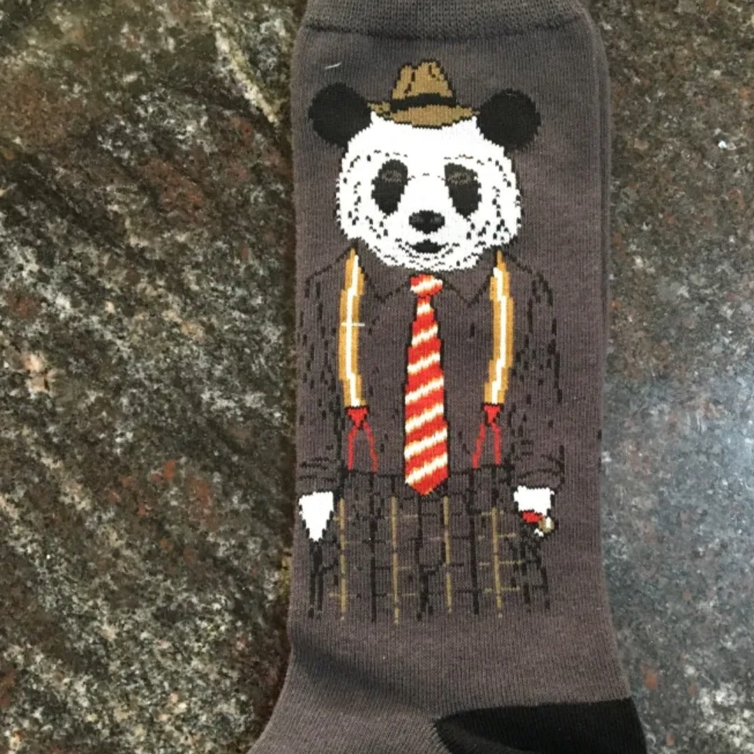Dapper Panda Socks from the Sock Panda (Adult Large)