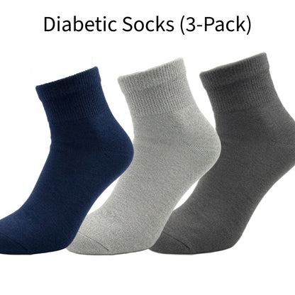 Diabetic Quarter Length Socks from the Sock Panda (3-Pack)