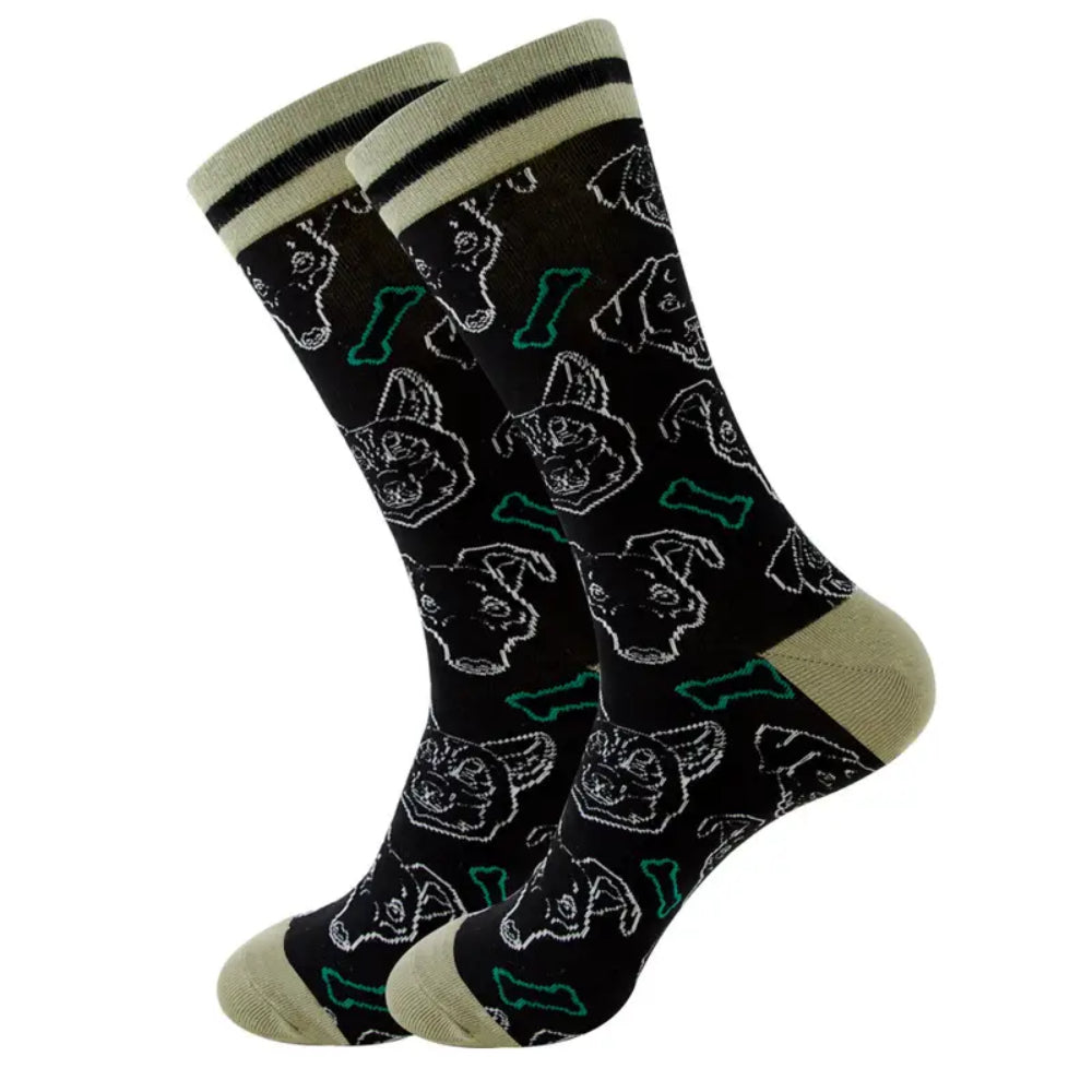 Dog Faces Socks from the Sock Panda (Adult Large)