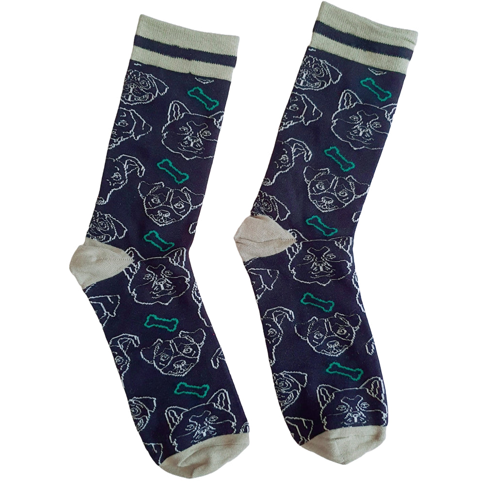 Dog Faces Socks from the Sock Panda (Adult Large)
