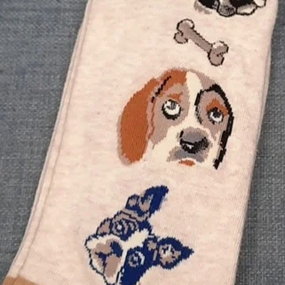 Dog Lovers Socks (Beige)