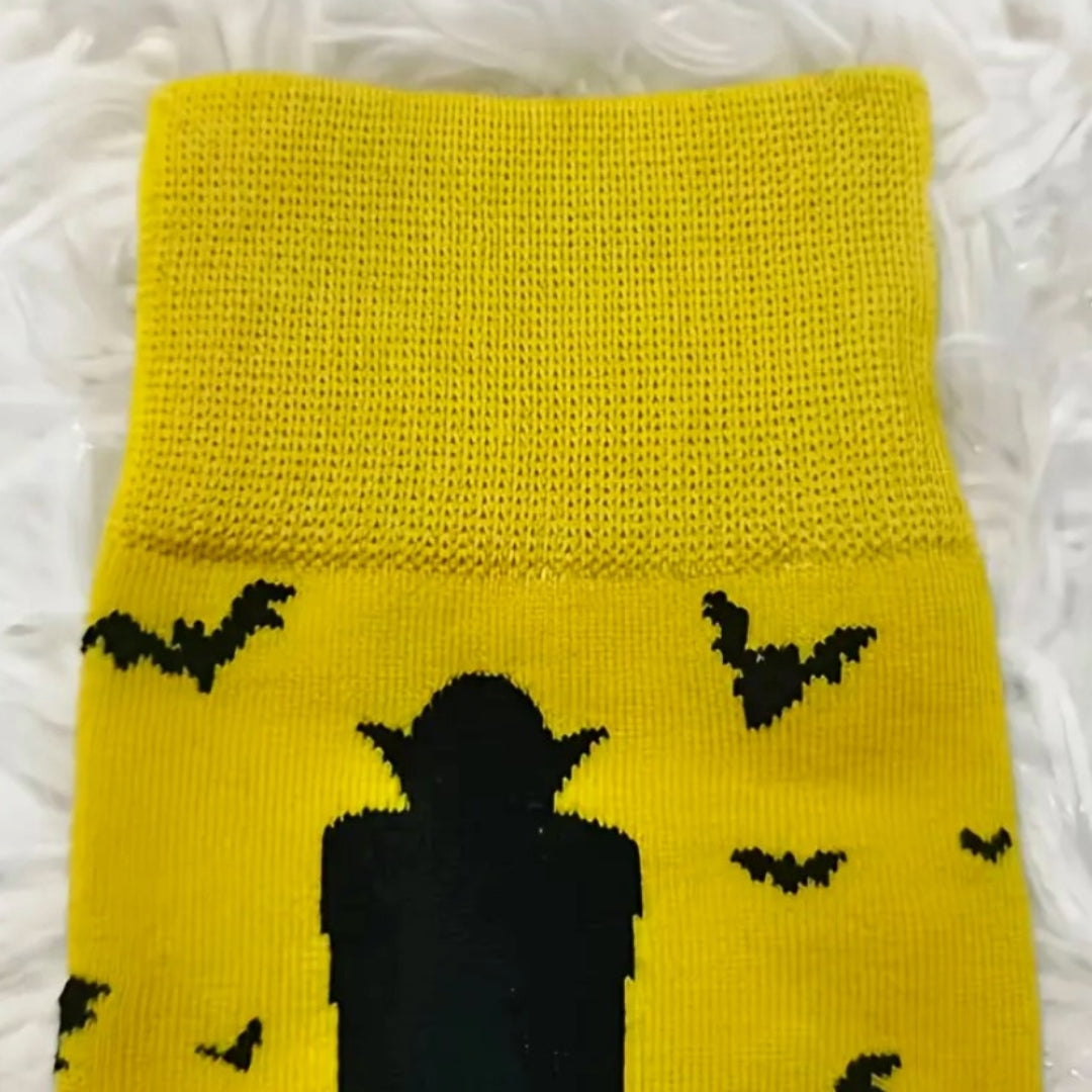 Dracula with Bats Socks (Adult Large - Men's Shoe Sizes 8-12)