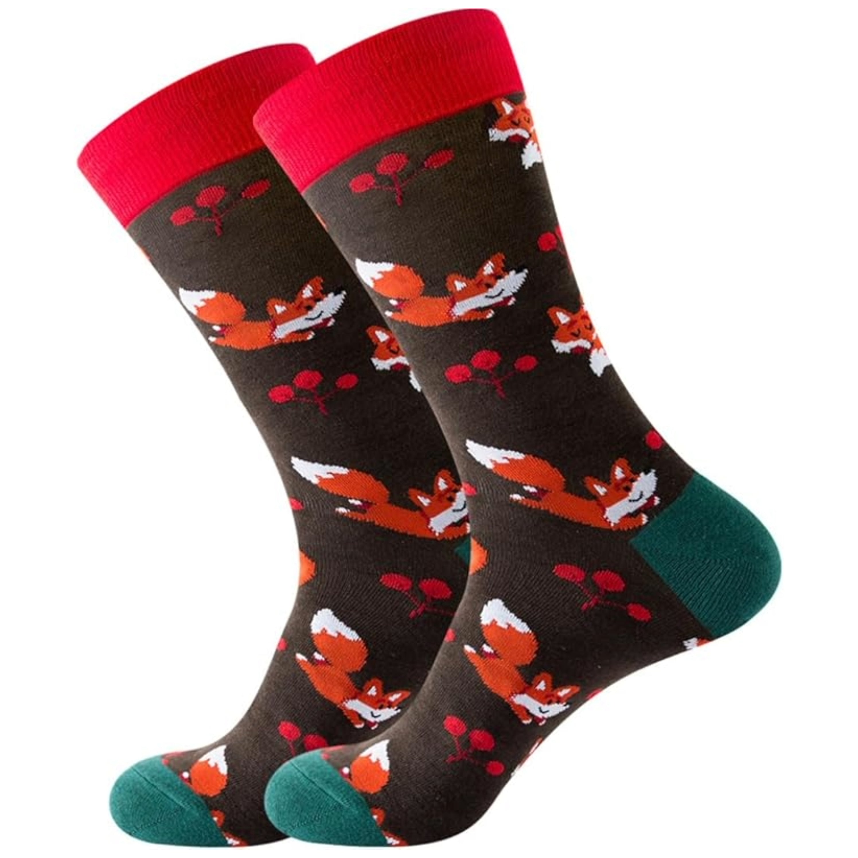 Fox Socks from Sock Panda (Adult Large - Men's Shoe Sizes 8-12)