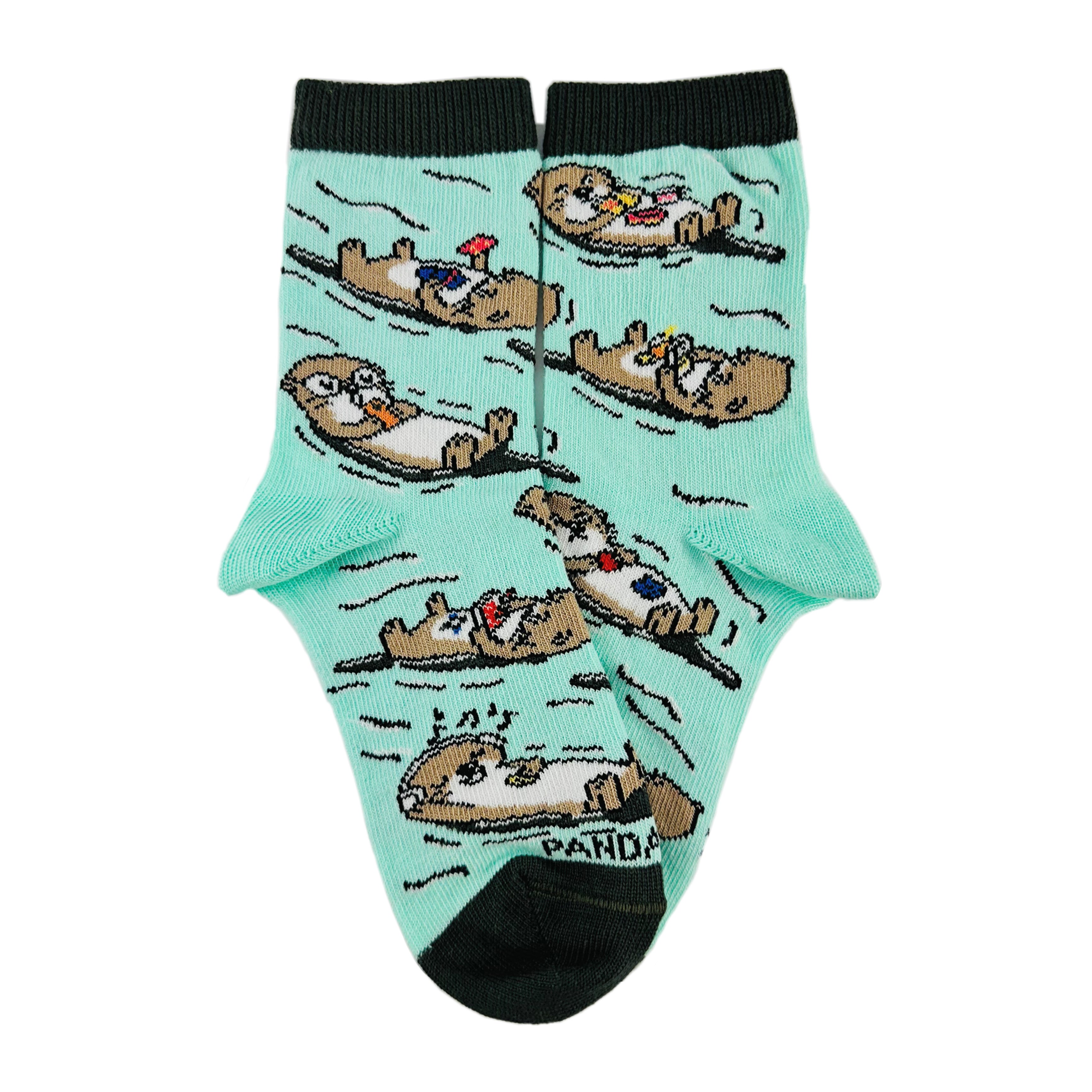 Floating Otters Socks from the Sock Panda (Ages 3-7)