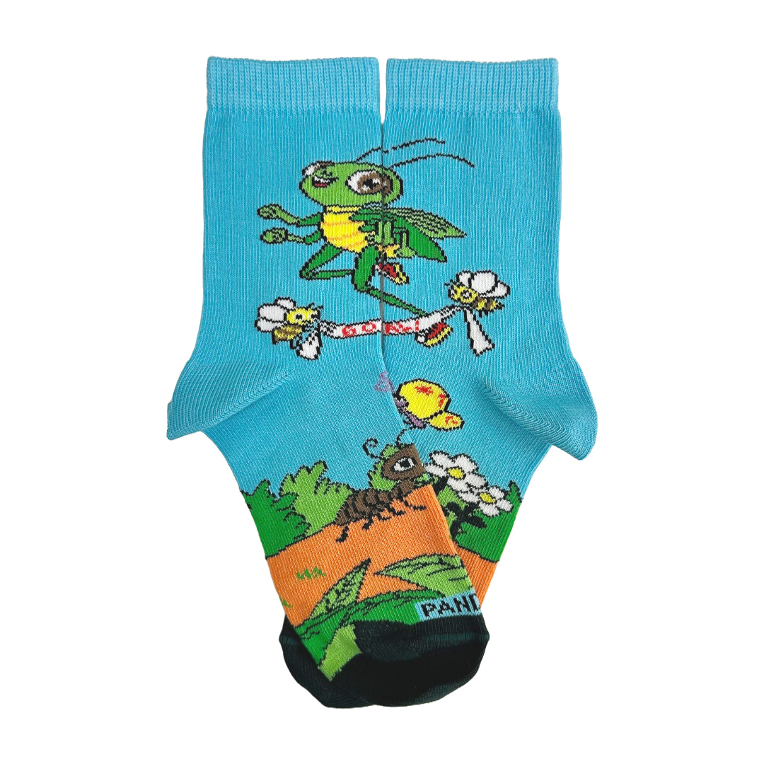 Running Grasshopper Socks from the Sock Panda (Ages 3-7)