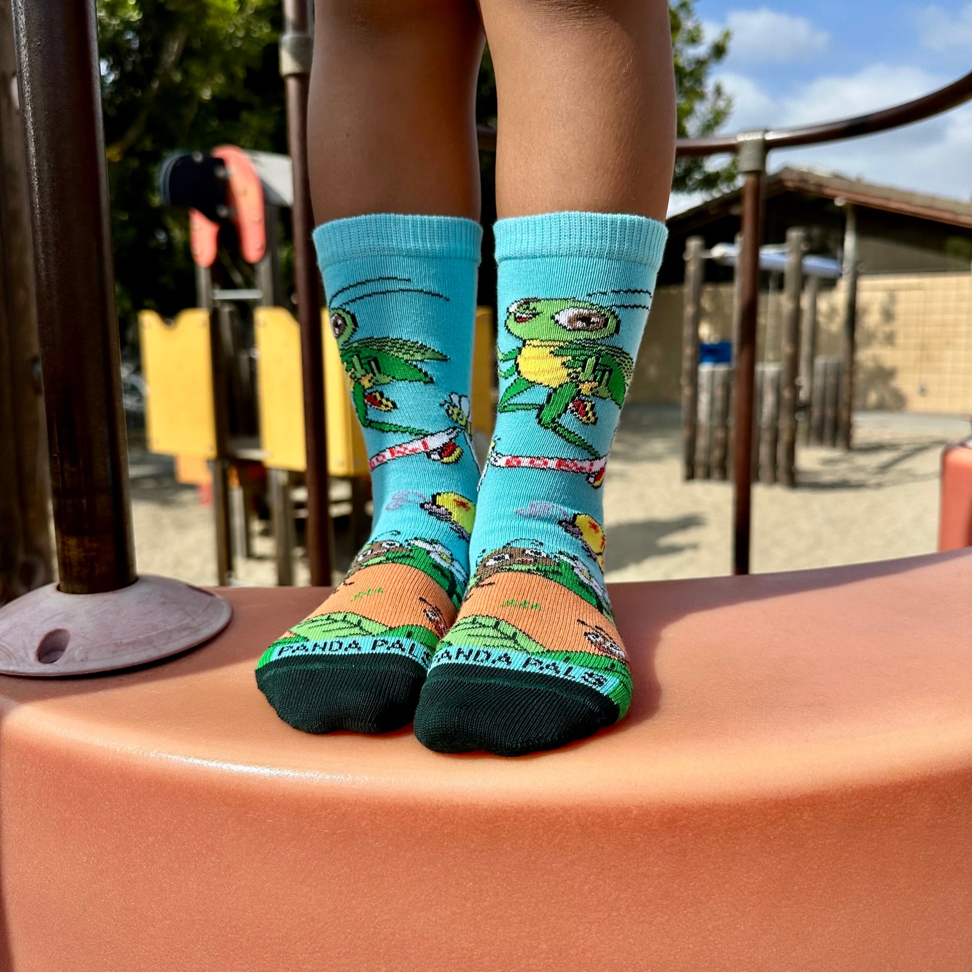 Running Grasshopper Socks from the Sock Panda (Ages 3-7)