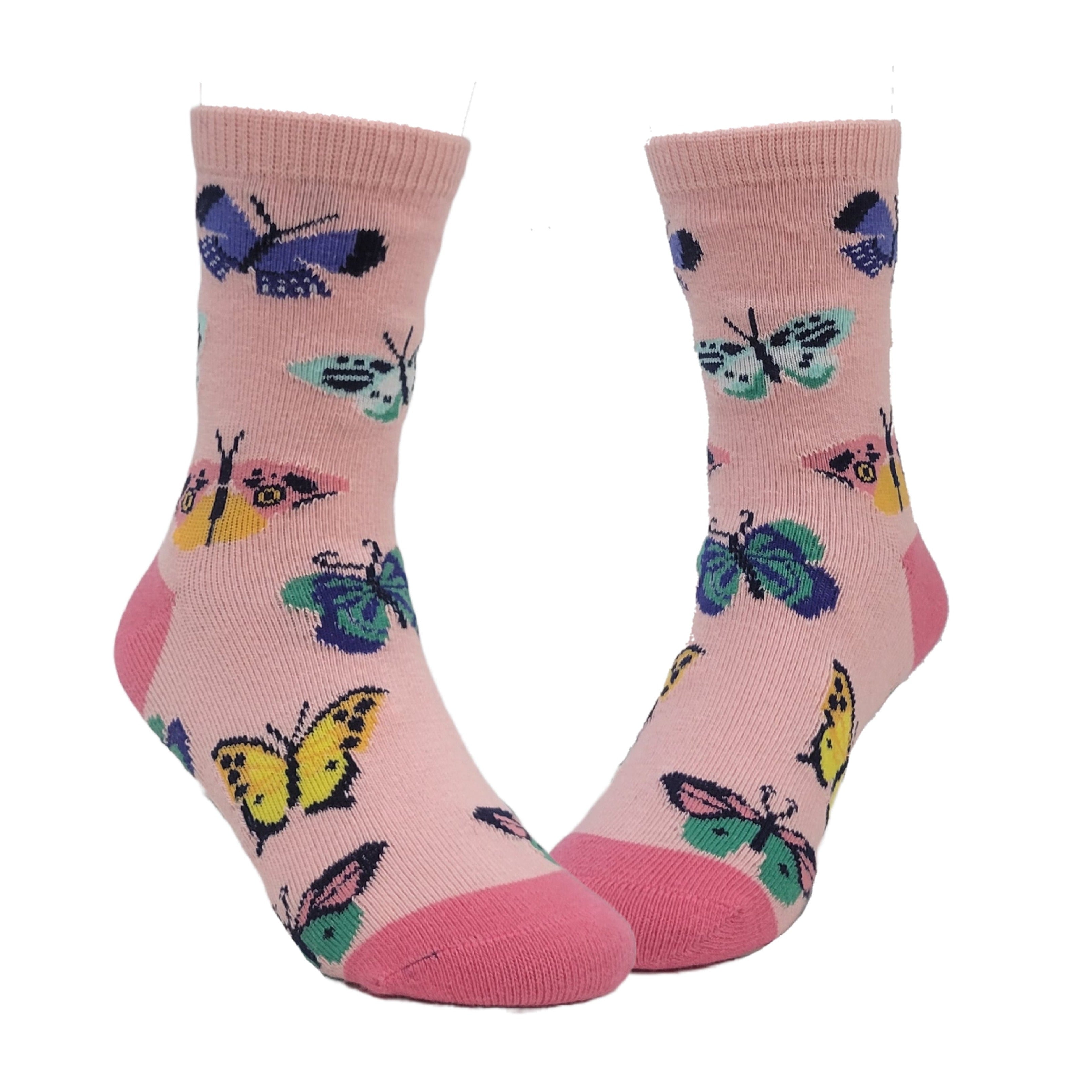 BUTTERFLY MIGRATION Pattern Socks (Ages 1-2, 3-5)