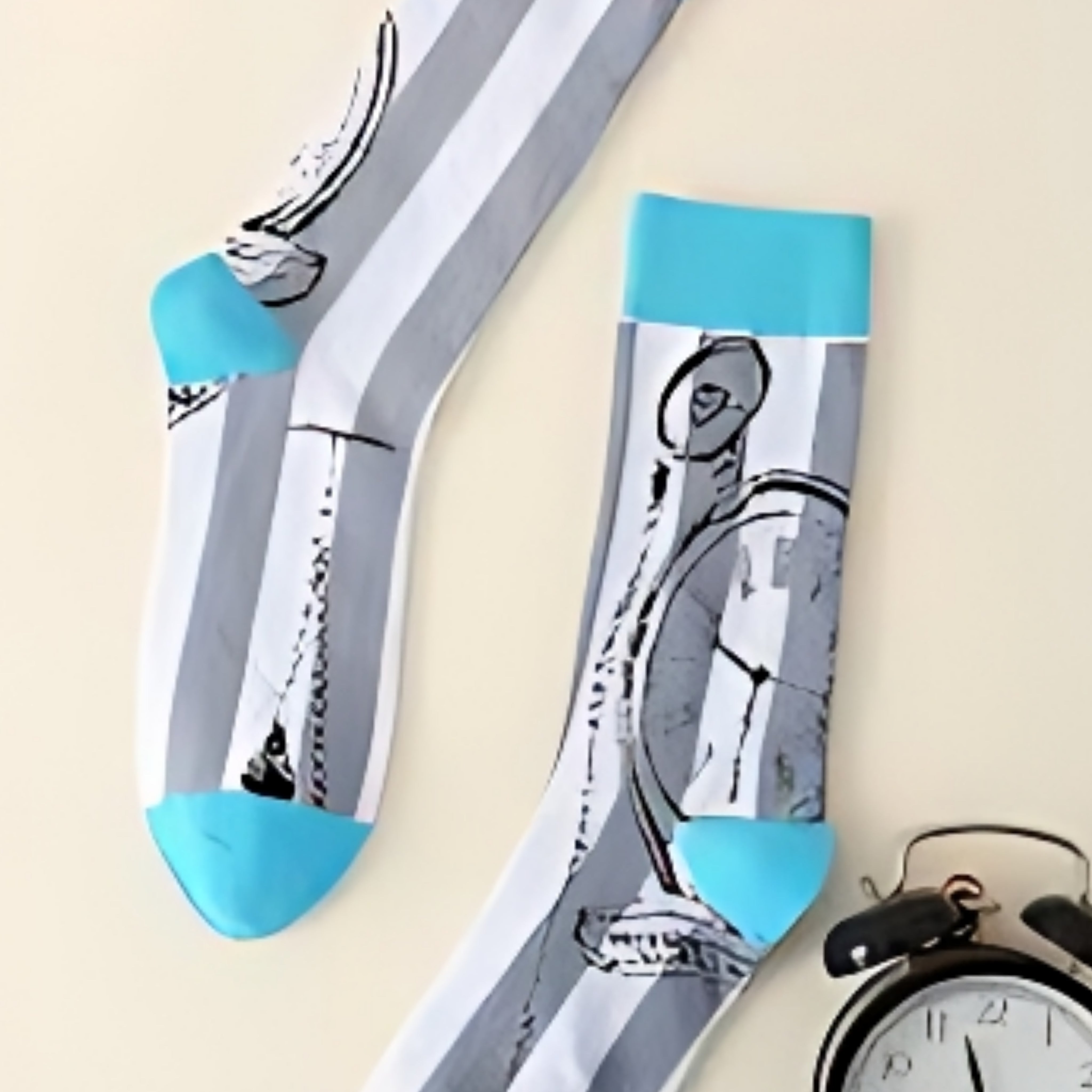 Classic Pocket Watch Socks from the Sock Panda