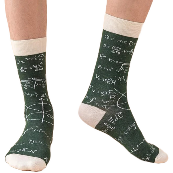 Math Patterned Ankle Socks